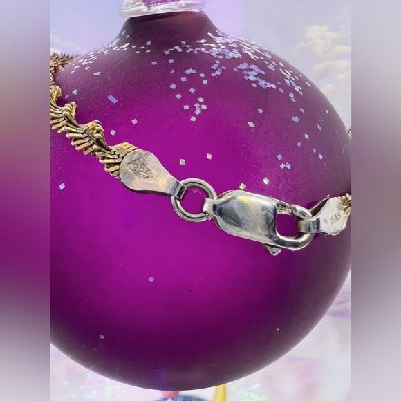 Retro Gold Vermeil 925 Twisted Herringbone Bracelet - Picture 6 of 7